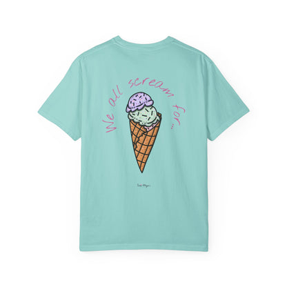 Ice Cream Lover Unisex Tee, Graphic T-shirt, Dessert Tshirt Gift, Summer Shirt, Foodie Top