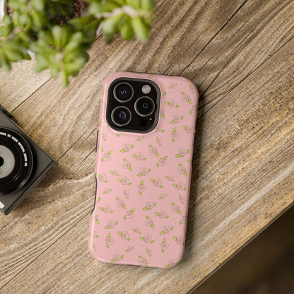 Petal Pink Coquette Pink Rosettes, MagSafe Magnetic Tough Cases,  Phone Accessories, Unique Gifts, Protective Phone Covers, Floral Design