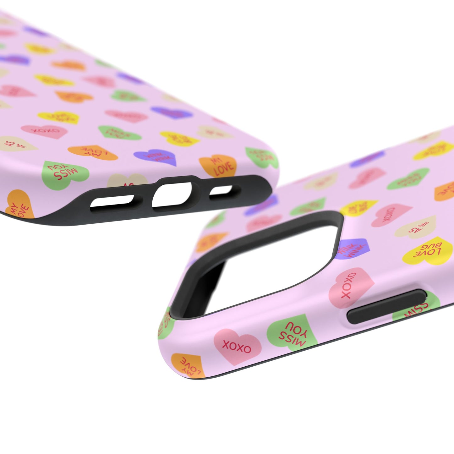 Sweet Candy Hearts, MagSafe Magnetic Tough Cases, iPhone 16 pro max case, Phone Accessories, Valentine's Day, Protective Phone Covers