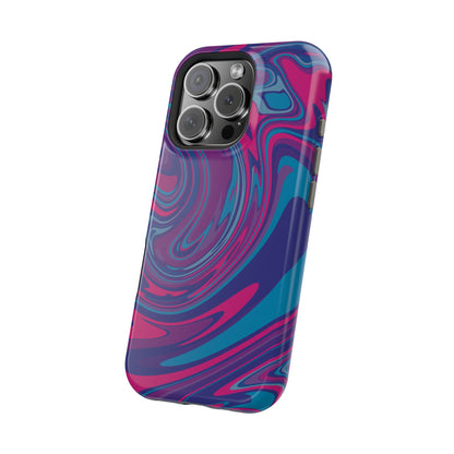 Blueberry Swirl, MagSafe Magnetic Tough Cases, iPhone 16 pro max case, Phone Accessories, Unique Gifts, Protective Phone Covers