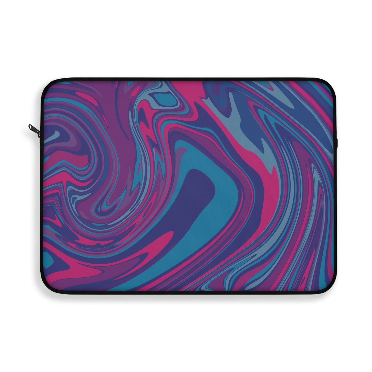 Blueberry Swirl Pattern Laptop Sleeve, Protective Computer Cover, Tech Accessories, Geometric Design Padded Case, Tablet Bag, Gift for Student