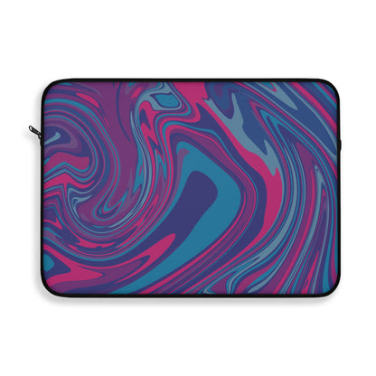 Blueberry Swirl Pattern Laptop Sleeve, Protective Computer Cover, Tech Accessories, Geometric Design Padded Case, Tablet Bag, Gift for Student